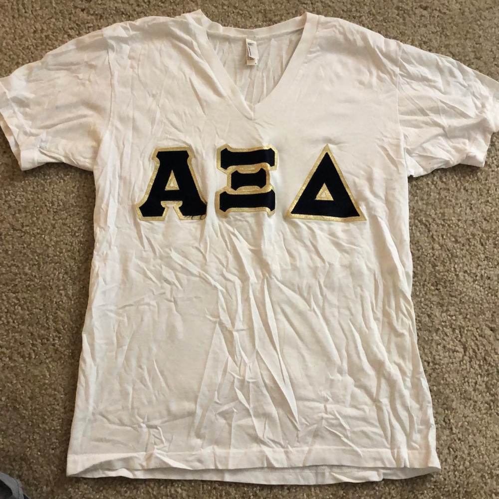 Alpha Xi Delta Stitched Letter Top